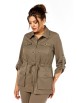 Брючный костюм артикул: 2151/6 бежево-коричневый от LadyStyleClassic - вид 5