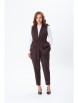 Брючный костюм артикул: 7868 шоколад от TVIN - вид 1
