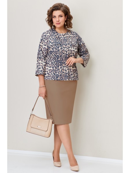 1367 бежево-коричневый