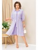 Плательный костюм артикул: 1424 сиреневый/горох от VOLNA - вид 5