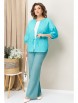 Брючный костюм артикул: 1416 бирюзовый, белый от VOLNA - вид 6