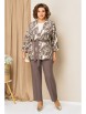 Брючный костюм артикул: 1434 молочно-бежевый от VOLNA - вид 1