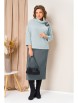 Юбочный костюм артикул: 1447 светло-голубой, серый от VOLNA - вид 4