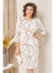 Нарядное платье артикул: 1457 бежево-белый от VOLNA - вид 4