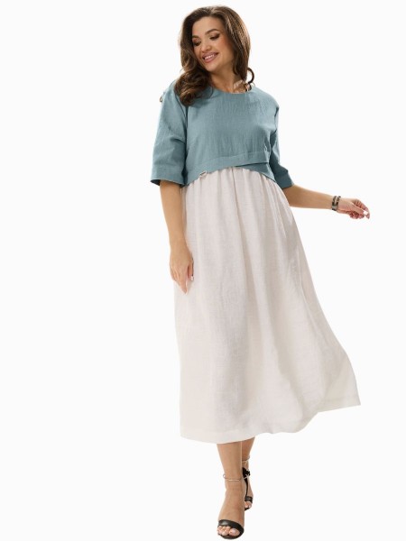 424-005 голубой+белый